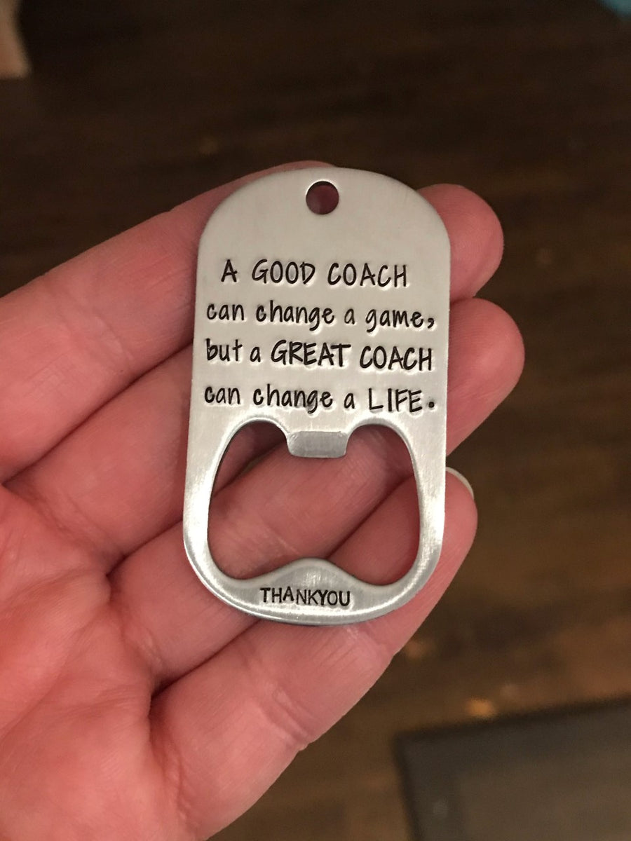 "Coach" Bottle Opener Keychain Christina Tischler