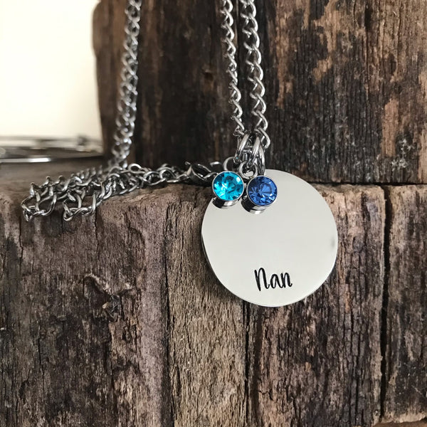 Hand-stamped Stainless Steel Necklace