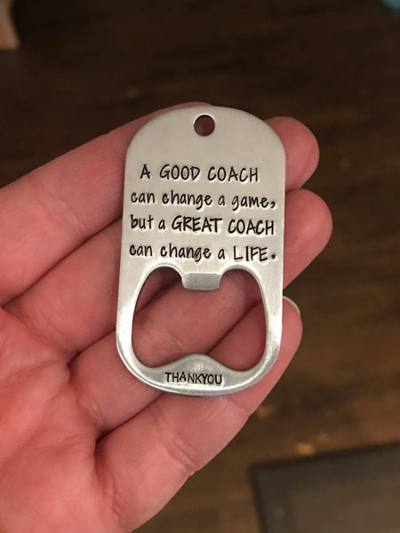 "Coach" Bottle Opener Keychain